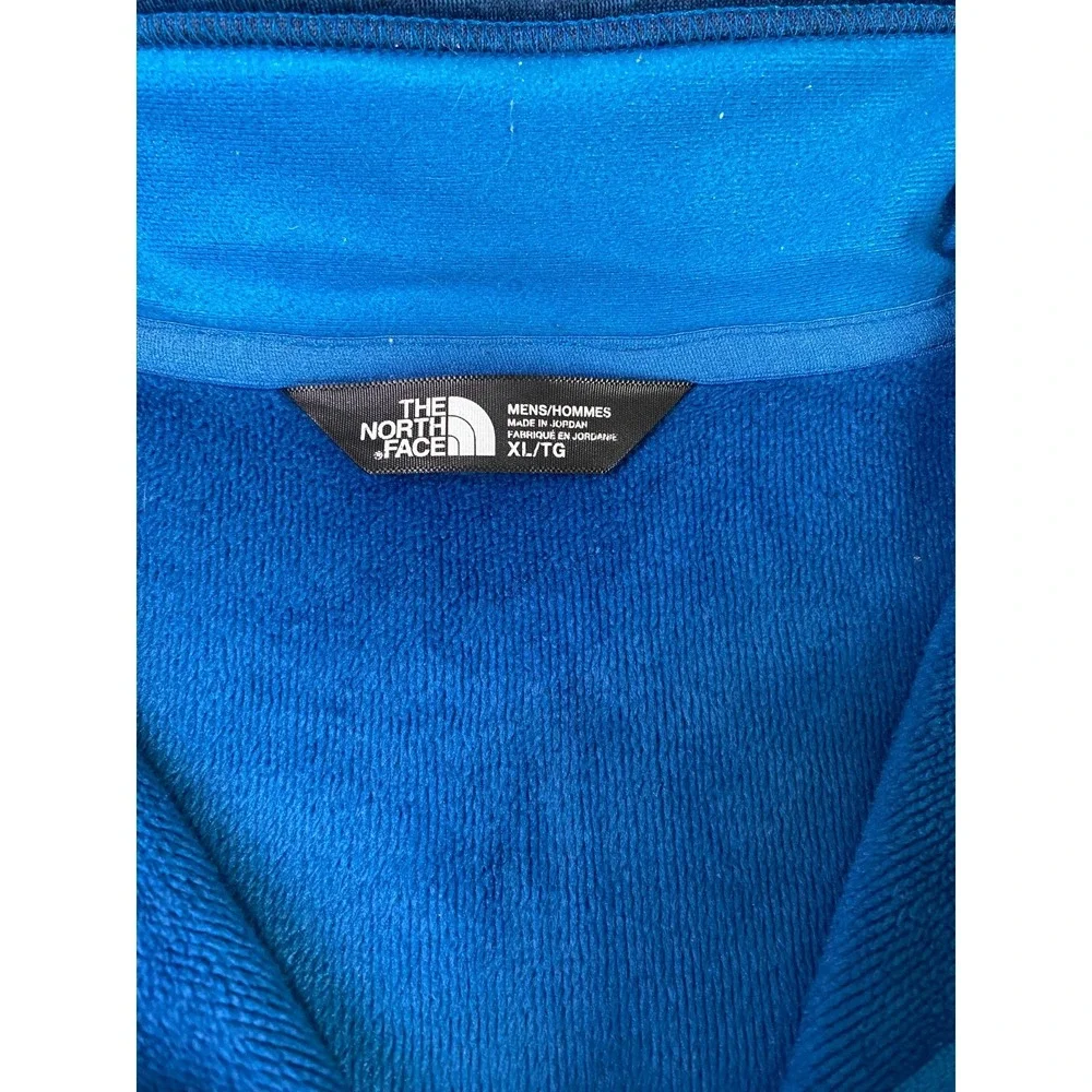 The North Face Fleece Jacket Mens XL Blue NF0A2RDJ Space Dye Full Zip